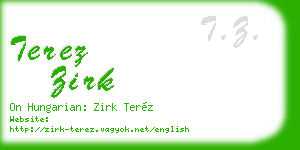 terez zirk business card